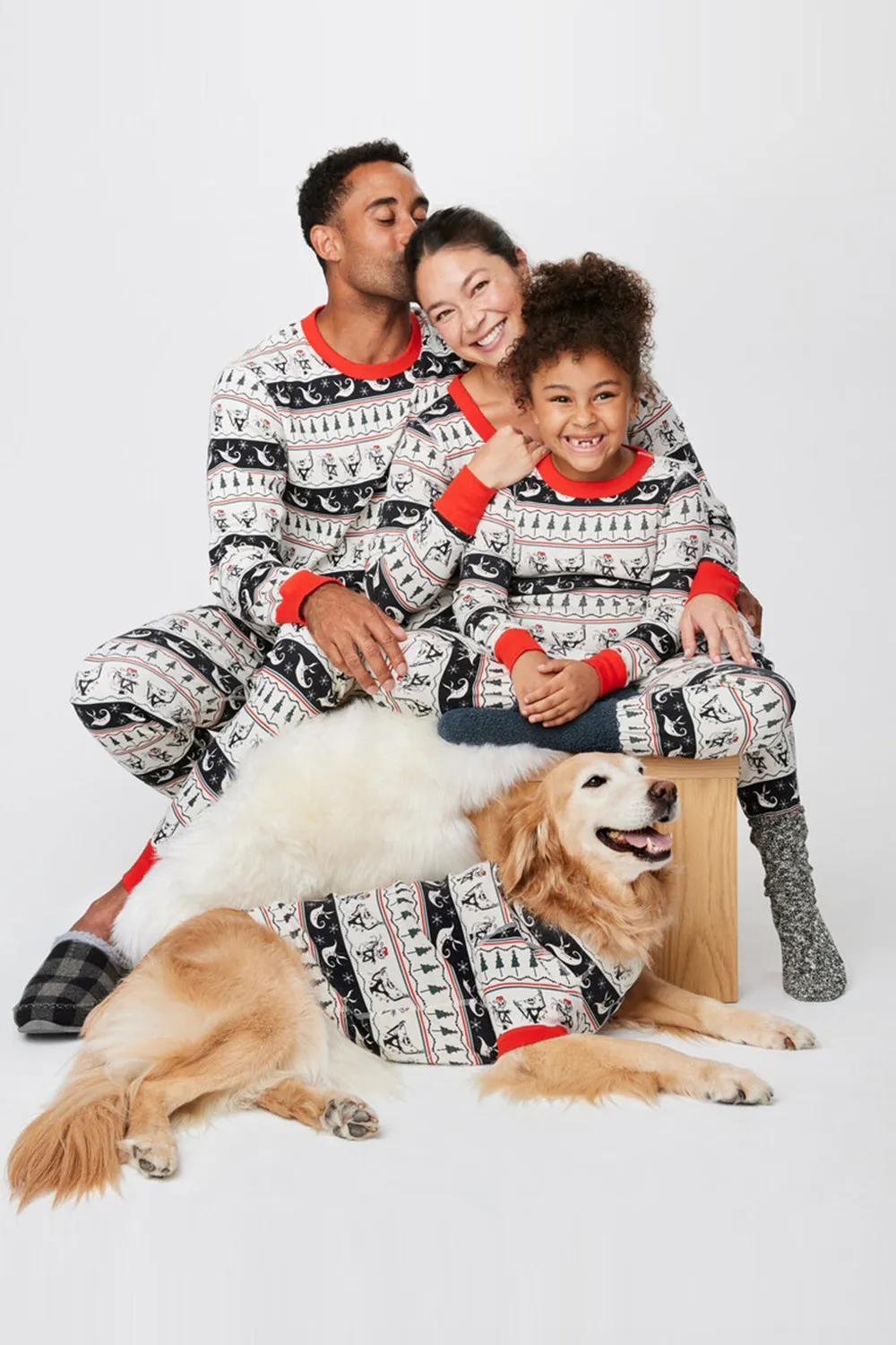 Navy White Pattern Printed Long Sleeves Pajama Sets sold by Zapaka product image thumbnail 3