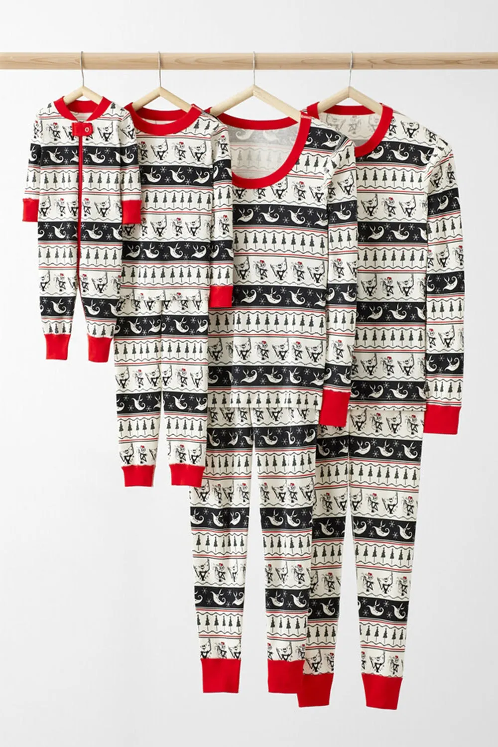 Navy White Pattern Printed Long Sleeves Pajama Sets sold by Zapaka product image thumbnail 4