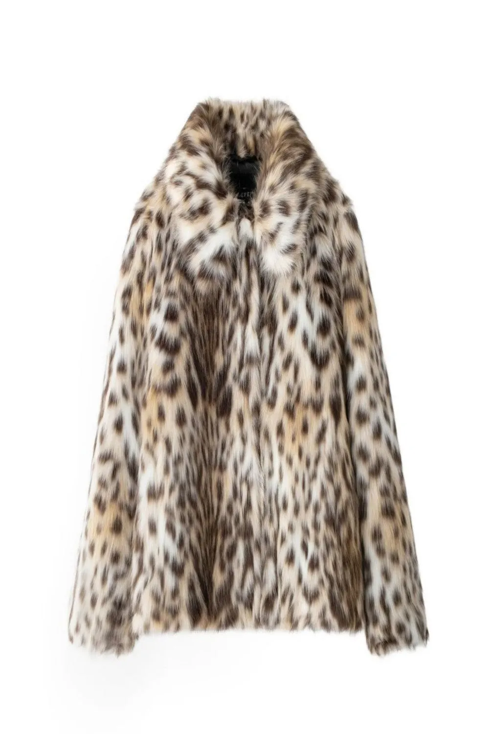 White Leopard Women Winter Faux Fur Coat sold by Zapaka product image thumbnail 4