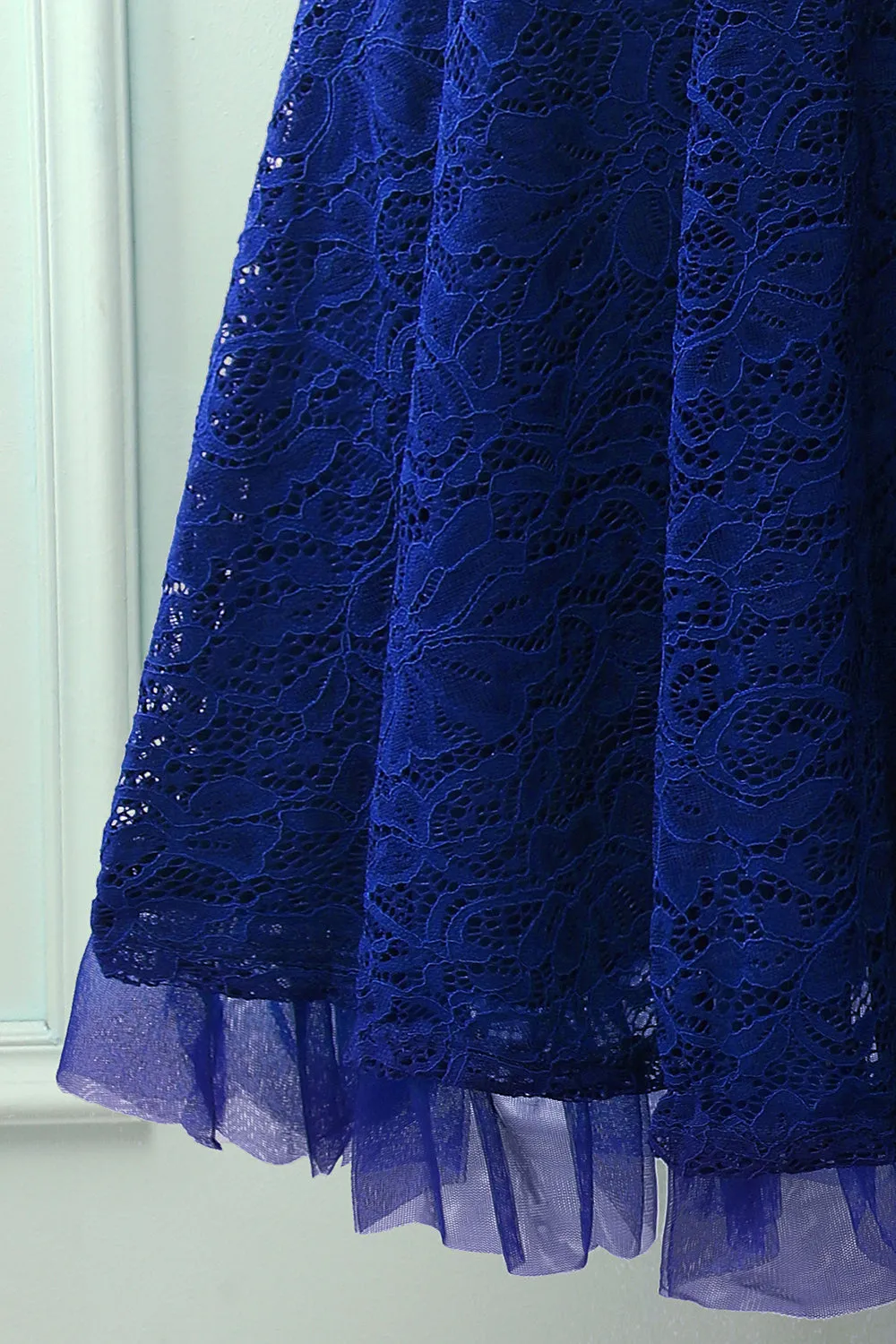 Lace Royal Blue Formal Dress sold by Zapaka product image thumbnail 5