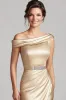 Champagne Off the Shoulder Mermaid Long Mother of the Bride Dress sold by Zapaka