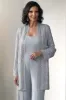 Light Grey 2 Piece Lace Mother of Bride Pant Suits sold by Zapaka