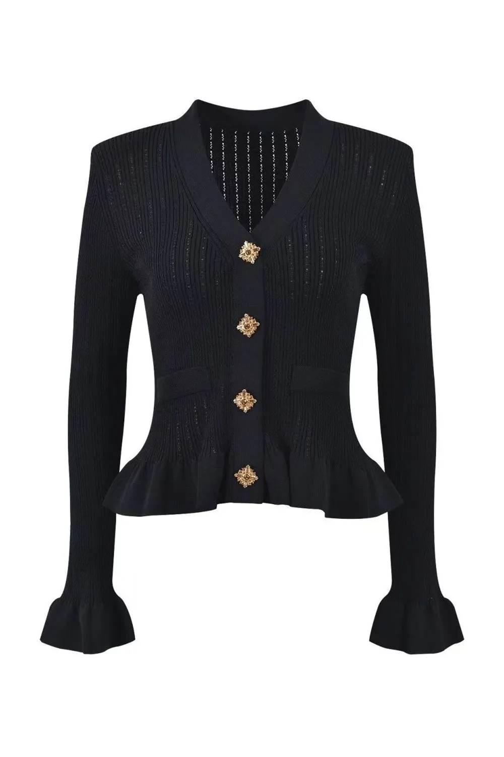 Black Mermaid Long Sleeve Single Breasted 2 Pieces Long Party Dress sold by Zapaka product image thumbnail 2