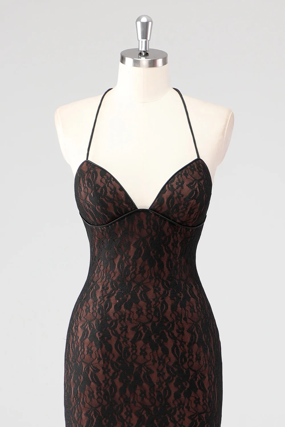 Black Spaghetti Straps Spaghetti Straps Formal Dress sold by Zapaka product image thumbnail 4