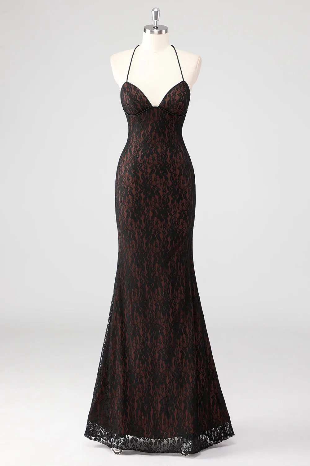 Black Spaghetti Straps Spaghetti Straps Formal Dress sold by Zapaka