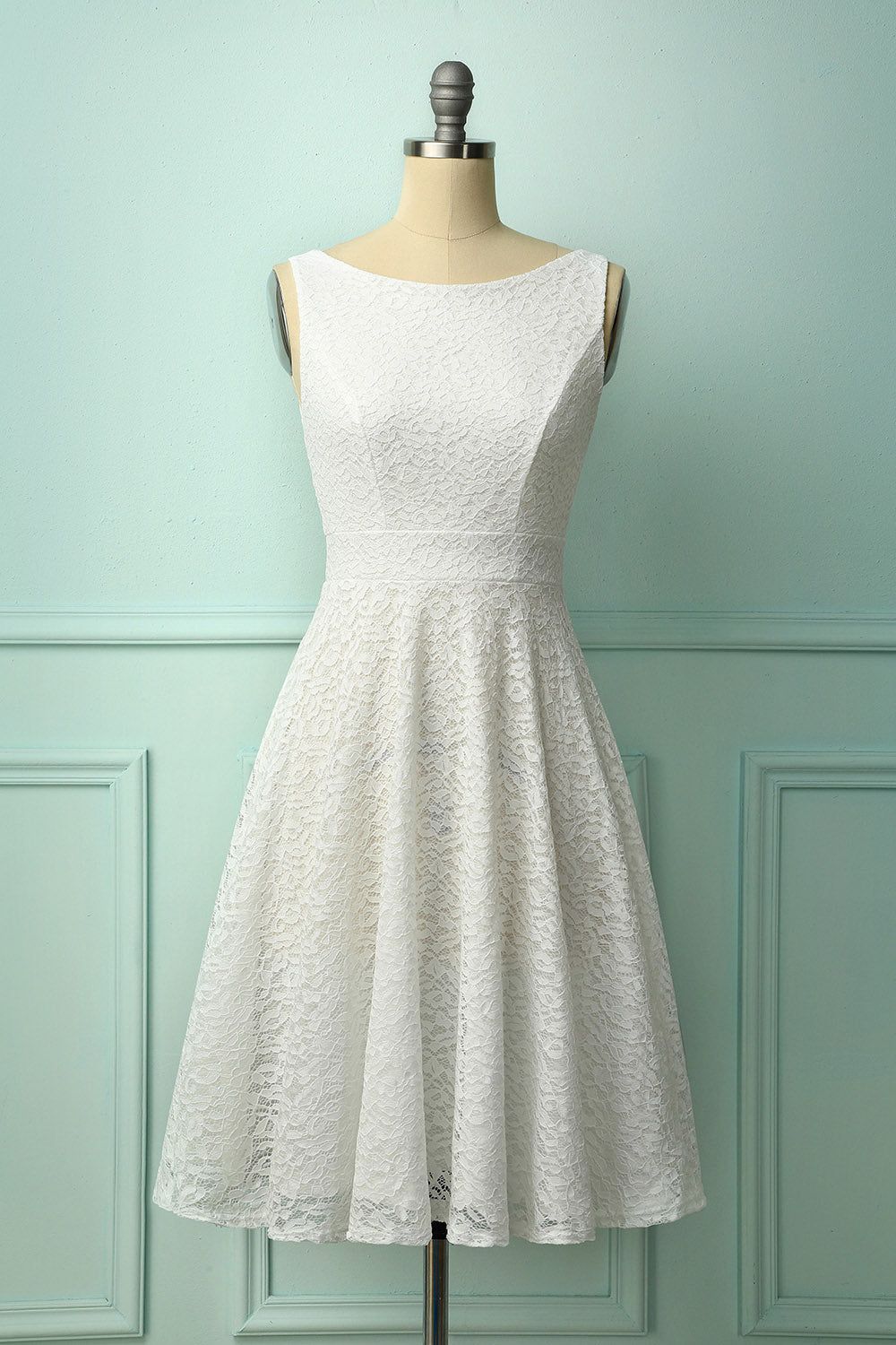 Lace White Dress sold by Zapaka