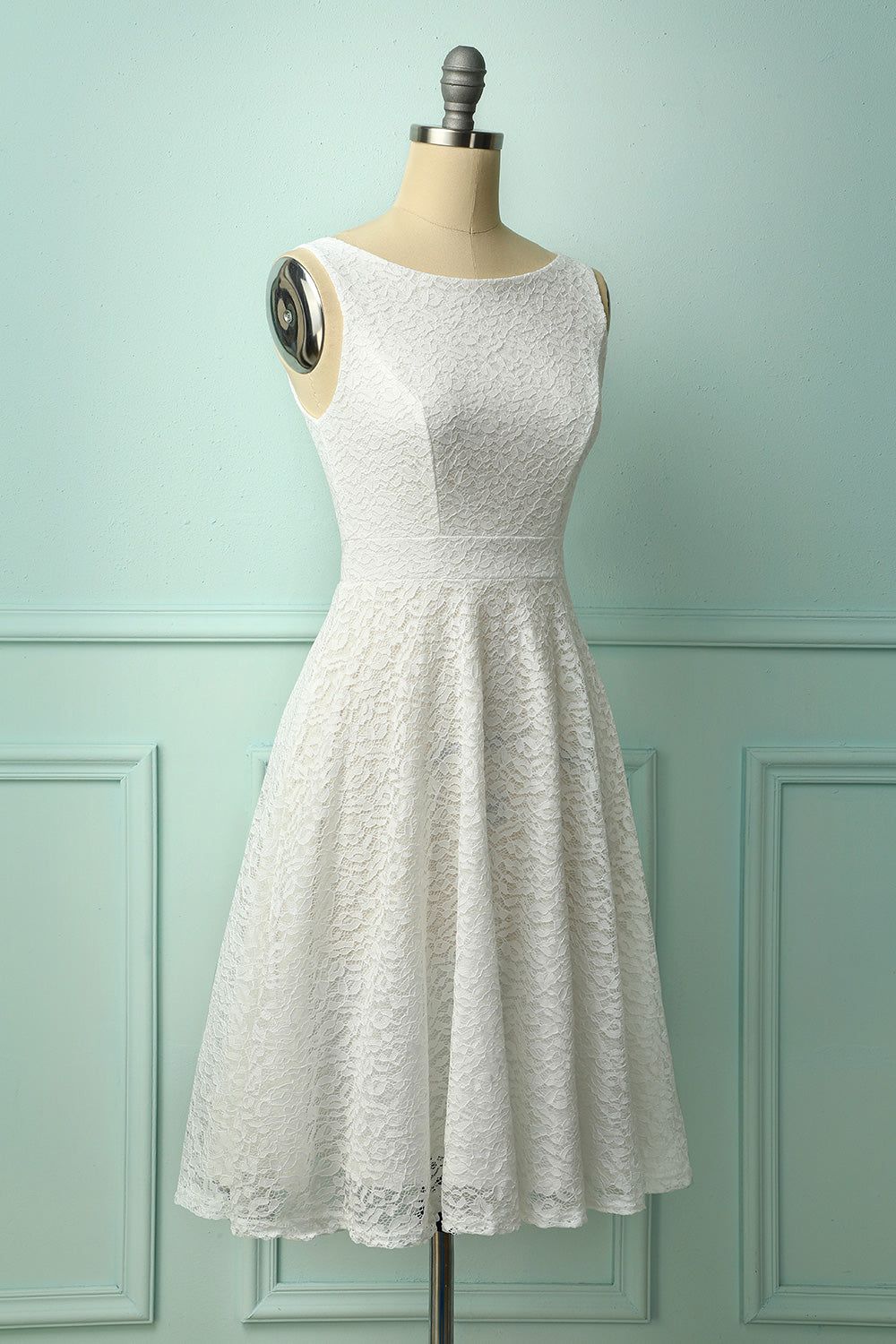 Lace White Dress sold by Zapaka product image thumbnail 5