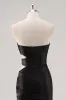 Sparkly Sweetheart Black Sheath Prom Dress with Slit sold by Zapaka