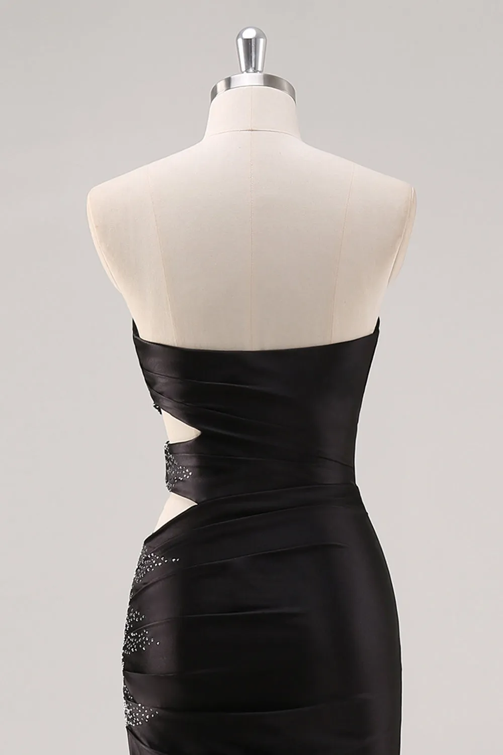 Sparkly Sweetheart Black Sheath Prom Dress with Slit sold by Zapaka product image thumbnail 5