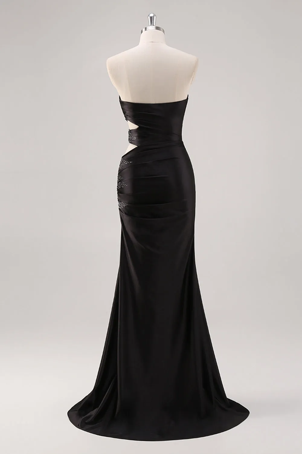 Sparkly Sweetheart Black Sheath Prom Dress with Slit sold by Zapaka product image thumbnail 2