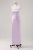 Simple Lilac Sheath Lace-Up Back Formal Dress sold by Zapaka