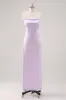 Simple Lilac Sheath Lace-Up Back Formal Dress sold by Zapaka