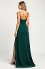 Pine A Line Spaghetti Straps Bridesmaid Dress sold by Zapaka