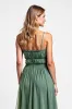 Eucalyptus A Line Chiffon Bridesmaid Dress with Slit sold by Zapaka