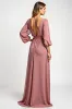 Blush A Line Chiffon 3/4 Sleeves Mother of the Bride Dress sold by Zapaka