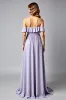 A Line Spaghetti Straps Long Lilac Formal Dress With Ruffles sold by Zapaka