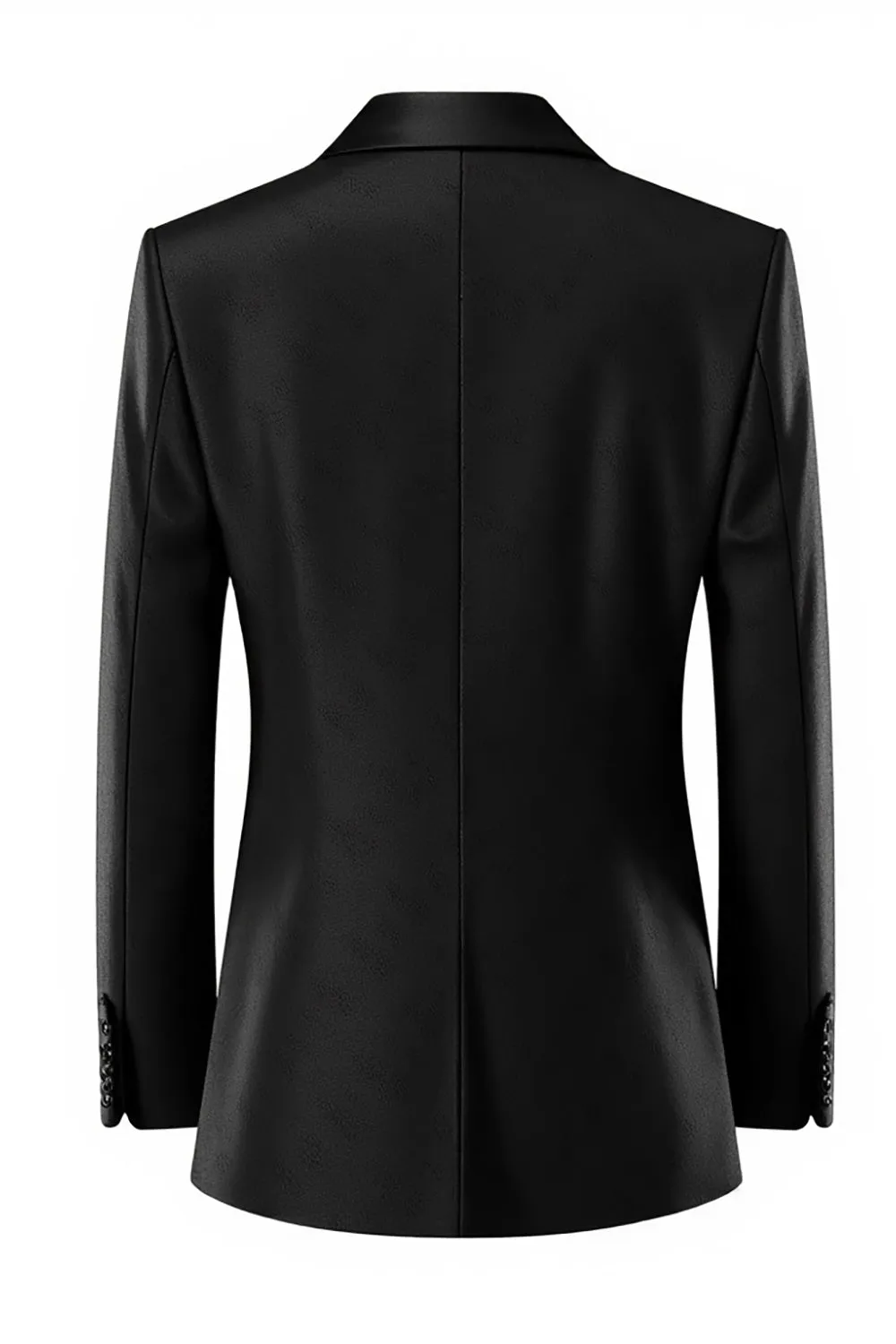 Men's Black One Button 2 Pieces Peak Lapel Formal Suits sold by Zapaka product image thumbnail 2