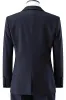 Dark Purple Notched Lapel 3 Pieces Slim Fit Groomsmen Suits sold by Zapaka