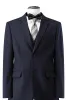 Dark Purple Notched Lapel 3 Pieces Slim Fit Groomsmen Suits sold by Zapaka