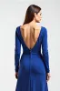Royal Blue Long Sleeves Sheath Mother Of Bride Dress sold by Zapaka