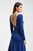 Royal Blue Long Sleeves Sheath Mother Of Bride Dress sold by Zapaka