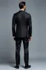Black Notched Lapel Stripe 2 Piece Men's Party Suits sold by Zapaka
