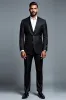 Black Notched Lapel Stripe 2 Piece Men's Party Suits sold by Zapaka