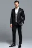 Black Peak Lapel Stripe 3 Pieces Men's Party Suits sold by Zapaka