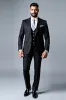 Black Notched Lapel 3 Pieces Men's Prom Suits sold by Zapaka