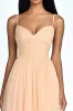 Peach A Line Spaghetti Straps Tulle Formal Dress sold by Zapaka