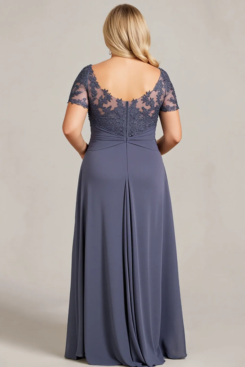Twilight Chiffon Lace Plus Size Mother of the Bride Dress sold by Zapaka product image thumbnail 2