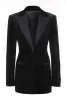 Black Polk Dots One Button 2 Piece Women Suit sold by Zapaka