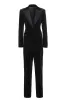 Black Polk Dots One Button 2 Piece Women Suit sold by Zapaka