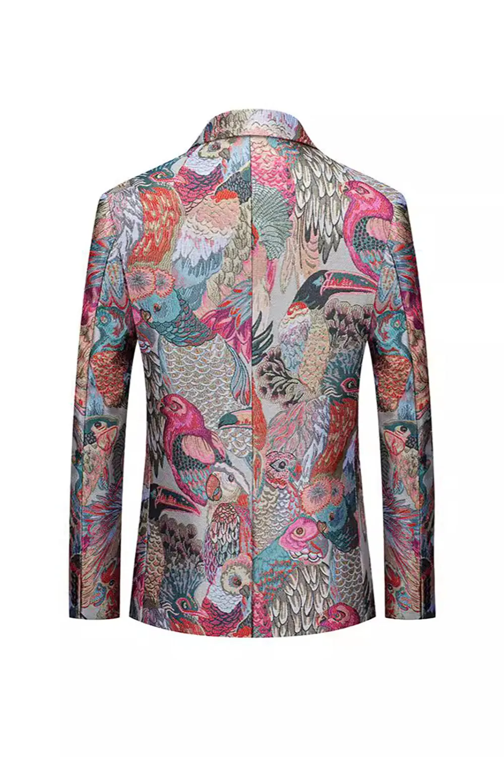 Men's Colourful Notched Lapel One Button Prom Blazer Jacket sold by Zapaka product image thumbnail 2