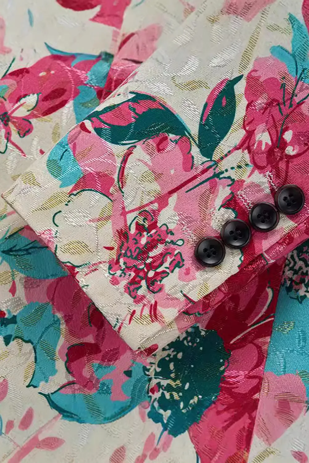 Floral Colourful Notched Lapel Men's Blazer sold by Zapaka product image thumbnail 3