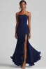 Black Strapless Sheath Long Formal Dress With Slit sold by Zapaka