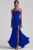 Black Strapless Sheath Long Formal Dress With Slit sold by Zapaka