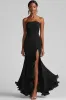 Black Strapless Sheath Long Formal Dress With Slit sold by Zapaka