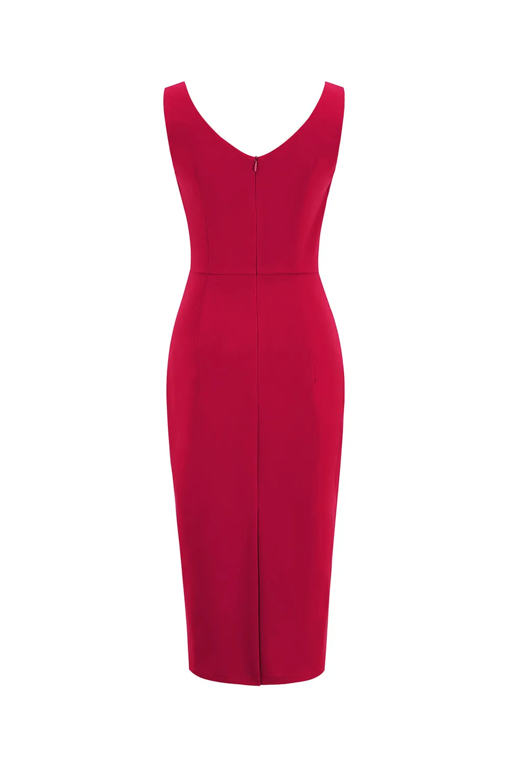 Red Bodycon Vintage 1960s Dress sold by Zapaka product image thumbnail 2