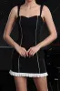 Black Spaghetti Straps Bodycon Cocktail Dress sold by Zapaka