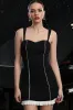 Black Spaghetti Straps Bodycon Cocktail Dress sold by Zapaka
