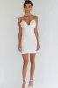 Bodycon Satin Ruffled White Graduation Dress sold by Zapaka
