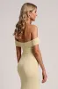Off The Shoulder Yellow Mermaid Bridesmaid Dress sold by Zapaka