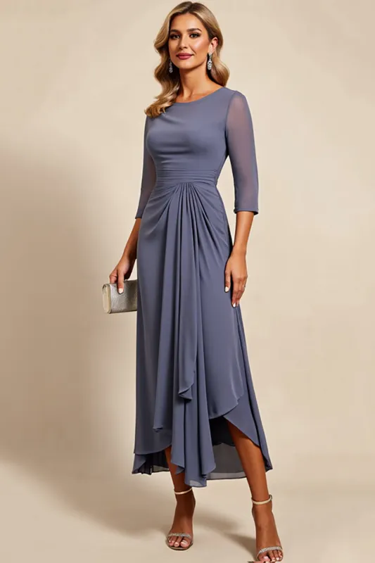 Twilight Sheath Chiffon Ankle Length Mother of the Bride Dress sold by Zapaka