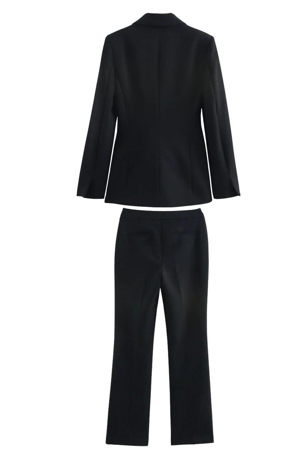 Black 2-Piece Notched Lapel Women Prom Suits sold by Zapaka product image thumbnail 2