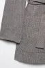 Grey 2-Piece Notched Lapel Women Prom Suits with Belts sold by Zapaka