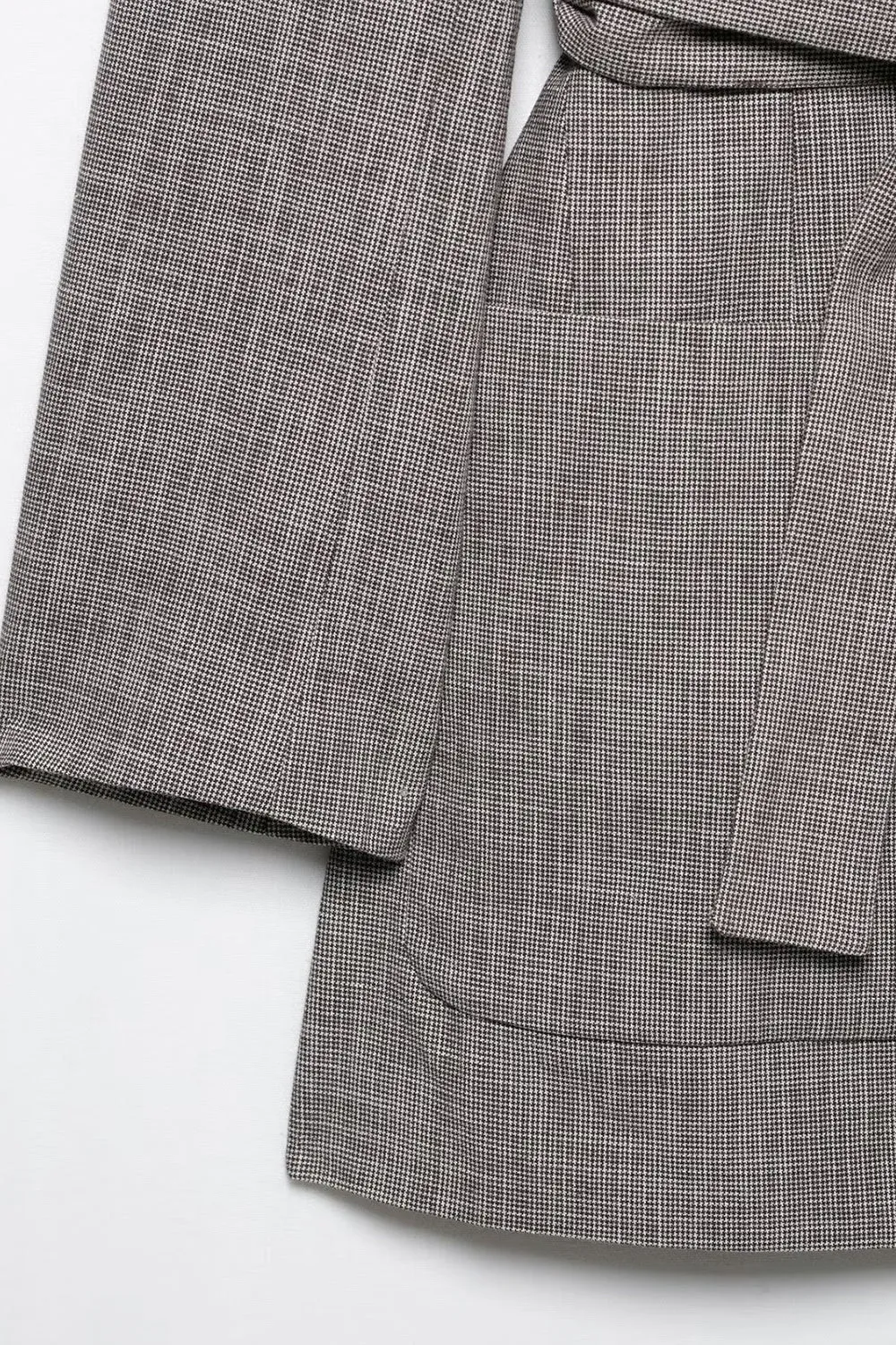 Grey 2-Piece Notched Lapel Women Prom Suits with Belts sold by Zapaka product image thumbnail 5