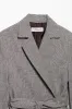 Grey 2-Piece Notched Lapel Women Prom Suits with Belts sold by Zapaka