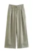 Grey Green 2-Piece Notched Lpael Sleeveless Women Prom Suits sold by Zapaka