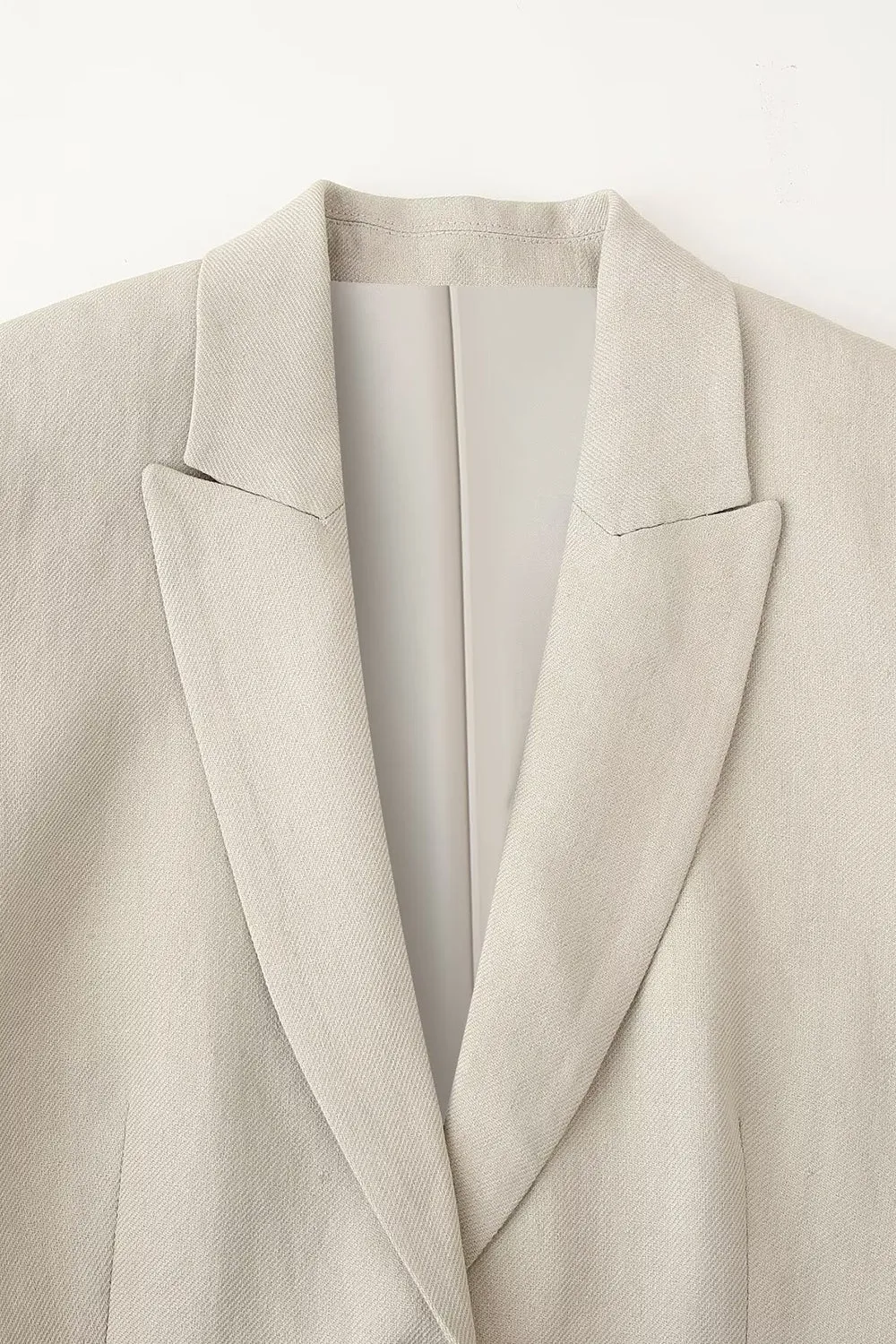 Khaki 2-Piece Peak Lapel Sleeveless Women Prom Suits sold by Zapaka product image thumbnail 3